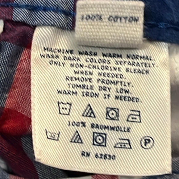 Bundle Boys Lands’End & Wrangler Cargo Shorts - plaid size 12 - Picture 6 of 10